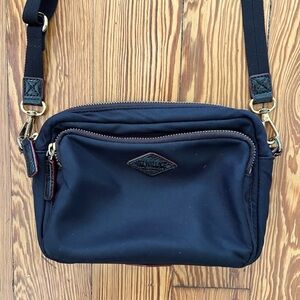 MZ Wallace Black Gramercy Crossbody Handbag Gold Hardware